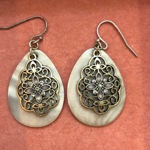 Lia Sophia Shell Earrings.